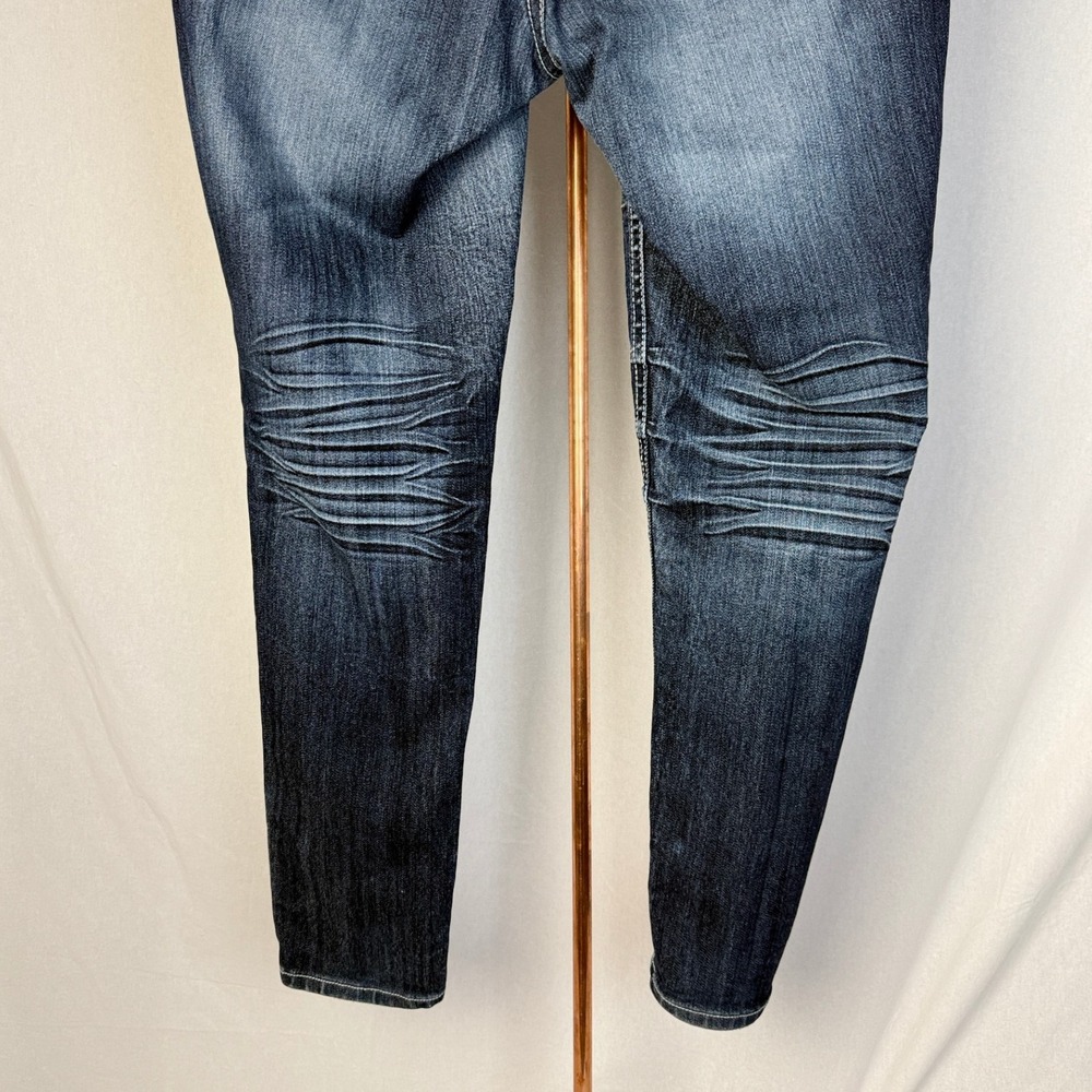 ZCO Jeans‎ Women's Size 16 Embellished Pockets Dark Wash Denim Skinny Jeans - Picture 7 of 16